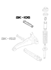 Godspeed Project Adjustable Rear Camber Arms Mitsubishi Outlander Sport GA 2011-2017                                     - AK-106-D - Image 9