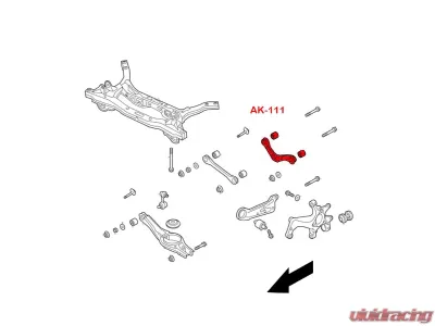 Godspeed Project Adjustable Camber Rear Control Arms Kia Optima 2011-2015 - AK-111-E
