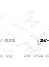 Godspeed Project Adjustable Rear Sway Bar End Links Subaru Legacy B14 2010-2014                                     - AK-112-D - Image 4