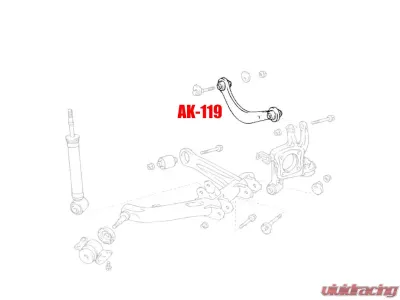 Godspeed Project Adjustable Rear Camber Arms Pontiac Vibe AWD 2003-2006 - AK-119-C