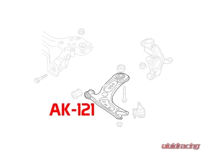 Godspeed Project Adjustable Front Lower Control Arms Audi A3 | RS3 | S3 8V 2015-2021 - AK-121-C