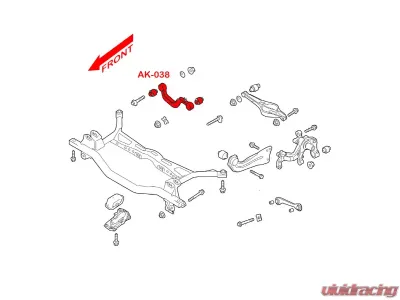 Godspeed Project Adjustable Rear Camber Arms Billet Aluminum Volkswagen Tiguan 5N 2009-2017 - AK-126-H