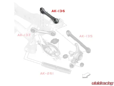 Godspeed Project Adjustable Rear Camber Kit BMW 1-Series 2007-2013 - AK-136-B