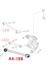 Godspeed Project Adjustable Rear Traction Arms Acura TL2009-2014                                     - AK-138-C - Image 5