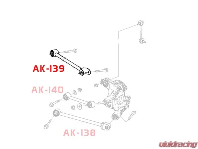 Godspeed Project Adjustable Rear Camber Arms Honda Accord 2008-2017 - AK-139-A