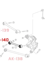Godspeed Project Adjustable Rear Toe Arms Honda Accord 2008-2017                                     - AK-140-A - Image 5