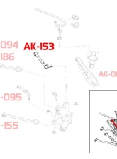Godspeed Project Adjustable Rear Upper Camber Arms Lexus IS250 2006-2013                                     - AK-153-A - Image 4