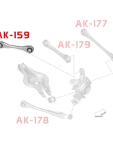 Godspeed Project Adjustable Rear Camber Forward Arms BMW 4-Series 2014-2020                                     - AK-159-D - Image 5