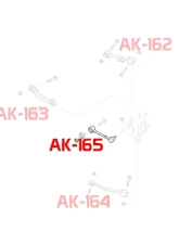 Godspeed Project Adjustable Rear Toe Arms Hyundai Genesis Coupe 2009-2016                                     - AK-165 - Image 4