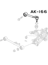 Godspeed Project Adjustable Rear Camber Arms & Ball Joints Honda Odyssey 2011-2018                                     - AK-166-B - Image 4