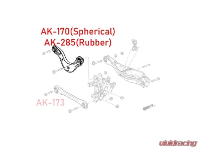 Godspeed Project Adjustable Rear Camber Arms Honda Accord 2018-2022 - AK-170-C