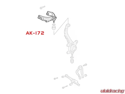 Godspeed Project Adjustable Front Upper Camber Arms w | | Ball Joints Acura TL 1999-2003 - AK-172-C