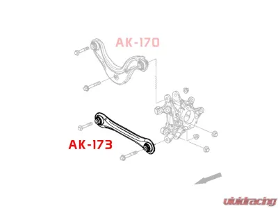 Godspeed Project Adjustable Rear Toe Arms Honda CR-V 2017-2022 - AK-173-C