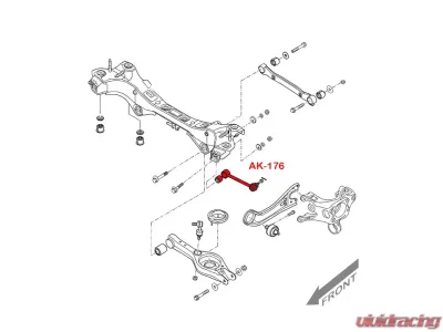 Godspeed Project Adjustable Rear Toe Arms Hyundai Sonata 2011-2014 - AK-176-B