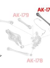 Godspeed Project Adjustable Rear Toe Arms BMW 3-Series 2012-2019                                     - AK-177-B - Image 5