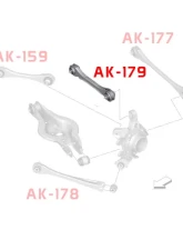 Godspeed Project Adjustable Rear Camber Upper Arms BMW 2-Series 2014-2021                                     - AK-179-A - Image 4