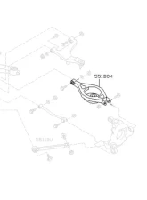 Godspeed Project Adjustable Rear Toe Arms Infiniti G35 2003-2007                                     - AK-190-C - Image 4