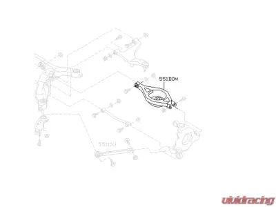 Godspeed Project Adjustable Rear Toe Arms Infiniti G35 2003-2007 - AK-190-C