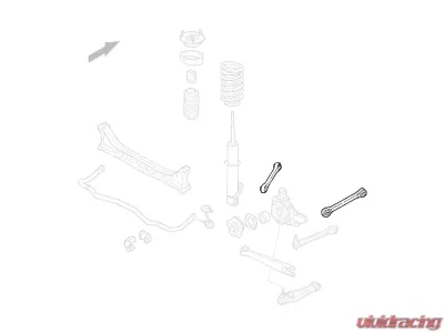 Godspeed Project Adjustable Rear Upper Camber Arms Porsche 996 1997-2005 - AK-191-A