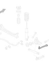 Godspeed Project Adjustable Rear Toe Arms Porsche Boxster 987 2005-2012                                     - AK-192-C - Image 4