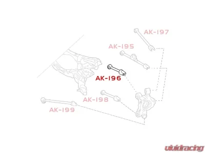 Godspeed Project Adjustable Rear Upper Camber Arms Forward Fiat 124 Spider 2017-2020 - AK-196-B