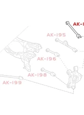 Godspeed Project Adjustable Rear Upper Camber Arms Rearward Fiat 124 Spider 2017-2020                                     - AK-197-B - Image 4