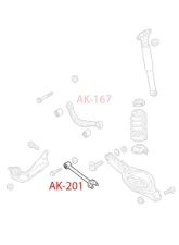 Godspeed Project Adjustable Rear Toe Arms Mazda 3 2014-2018                                     - AK-201-A - Image 3