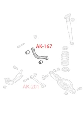 Godspeed Project Adjustable Rear Toe Arms Mazda 6 2014-2021                                     - AK-201-B - Image 3
