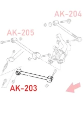 Godspeed Project Adjustable Rear Lower Arms Toyota MR-2 Spyder W30 2000-2005                                     - AK-203 - Image 5