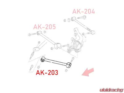 Godspeed Project Adjustable Rear Lower Arms Toyota MR-2 Spyder W30 2000-2005 - AK-203