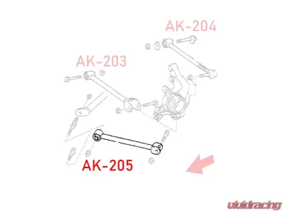 Godspeed Project Adjustable Rear Trailing Arms Toyota MR-2 Spyder W30 2000-2005 - AK-205