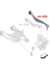 Godspeed Project Adjustable Toe Rear Arms w | | Ball Joints BMW 6-Series 2012-2017                                     - AK-209-B - Image 4