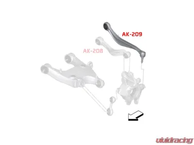 Godspeed Project Adjustable Toe Rear Arms w | | Ball Joints BMW 6-Series 2012-2017 - AK-209-B