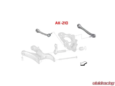 Godspeed Project Adjustable Rear Camber & Toe Kit BMW X6 E71 2008-2014 - AK-210-C