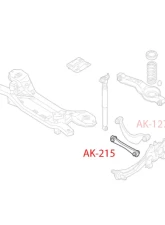 Godspeed Project Adjustable Rear Toe Arms Mazda 3 BL 2007-2013                                     - AK-215-B - Image 4