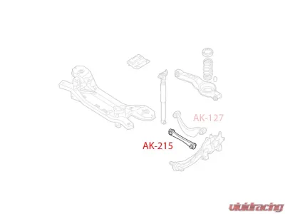 Godspeed Project Adjustable Rear Toe Arms Mazda 3 BL 2007-2013 - AK-215-B