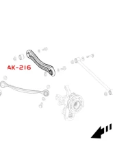 Godspeed Project Adjustable Camber Rear Upper Arms w | | Spherical Bearing Dodge Durango 2011-2020                                     - AK-216-F - Image 5