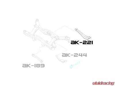 Godspeed Project Adjustable Rear Lateral Arms Subaru Outback 2004-2009 - AK-221-C