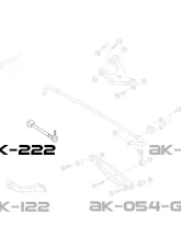 Godspeed Project Adjustable Rear Toe Arms Subaru BRZ ZC6 2013-2020                                     - AK-222-B - Image 4