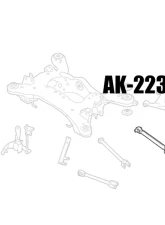 Godspeed Project Adjustable Rear Toe Arms Infiniti M35H | M37 | M56 Y51 2011-2013                                     - AK-223-A - Image 4
