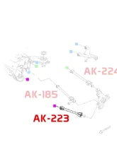 Godspeed Project Adjustable Rear Toe Arms Infiniti Q70 Y51 2014-2019                                     - AK-223-B - Image 4