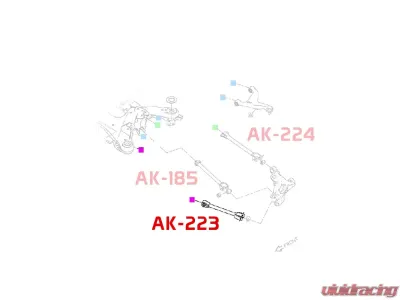 Godspeed Project Adjustable Rear Toe Arms Infiniti Q70 Y51 2014-2019 - AK-223-B