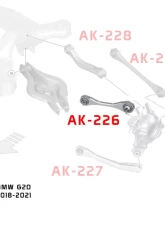 Godspeed Project Adjustable Rear Upper Front Arms BMW Z4 G29 2020-2022                                     - AK-226-B - Image 5