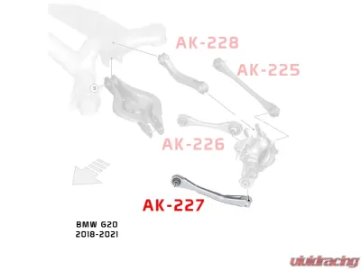 Godspeed Project Adjustable Rear Trailing Arms BMW 3-Series G20 2019-2022 - AK-227-A