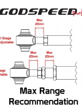 Godspeed Project Adjustable Camber Front Upper Arms Honda CR-V 2002-2006                                     - AK-230-A - Image 4