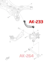 Godspeed Project Adjustable Camber Rear Upper Arms Mazda CX-5 2017-2021                                     - AK-233-B - Image 5