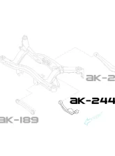 Godspeed Project Adjustable Rear Camber Arms Subaru Legacy 2004-2009                                     - AK-244-B - Image 4