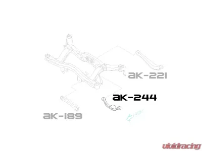 Godspeed Project Adjustable Rear Camber Arms Subaru Legacy 2004-2009 - AK-244-B