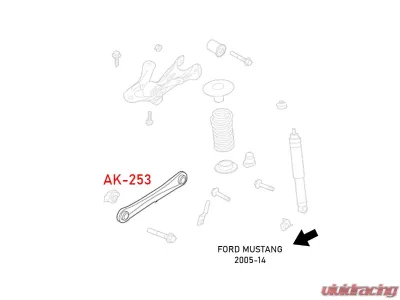 Godspeed Project Adjustable Lower Control Arms Ford Mustang 2005-2014 - AK-253