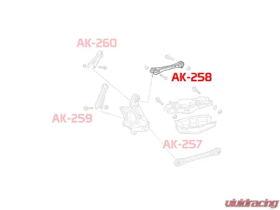 Godspeed Project Adjustable Camber Rear Arms Cadillac ATS 2013-2019 - AK-258-A